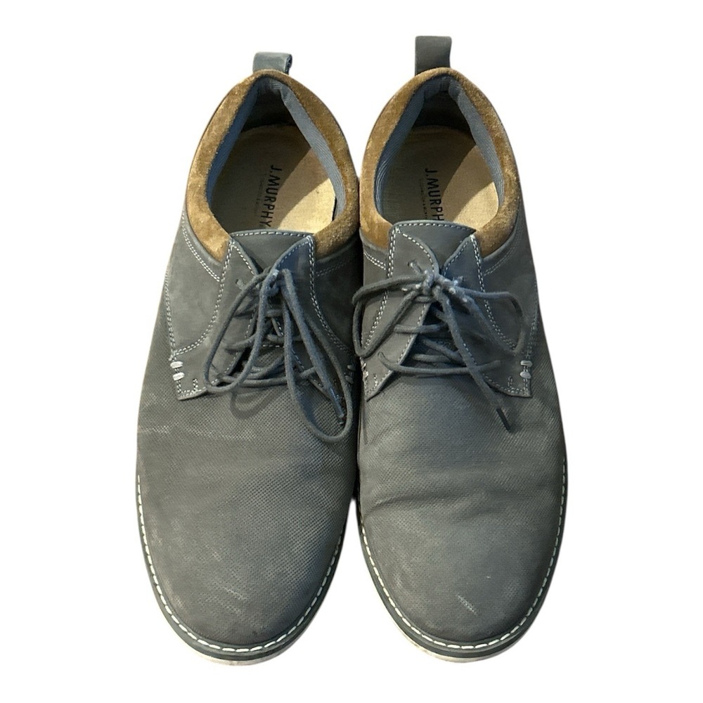 Johnston & Murphy XC4 Prentiss 2 Plain Toe Gray Oxfords Men's size 12